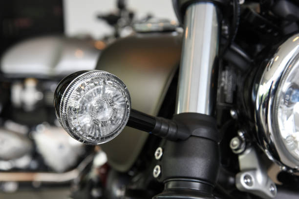 istock Turn signal tail light and brake light of motorcycle 690521482