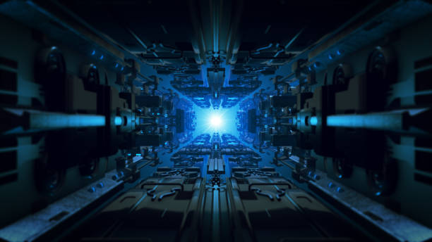 istock 3d illustration futuristic design space ship interior infinite corridor 690521886