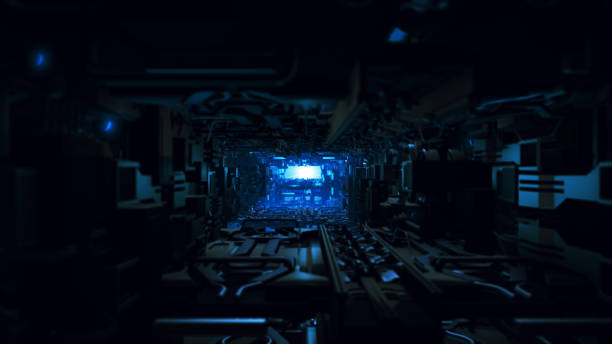 istock 3d illustration of futuristic design spaceship interior 690521904
