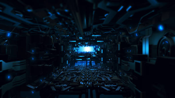 istock 3d illustration of futuristic design spaceship interior 690521910