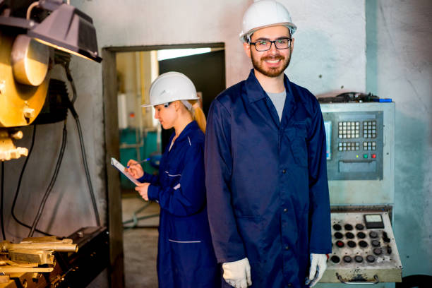 istock Modern factory personnel 690522294