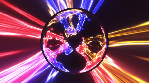 istock Abstract ring background with luminous swirling backdrop. Glowing spiral. The energy flow tunnel. shine round frame with light circles light effect. glowing cover. Space for your message. 690525634