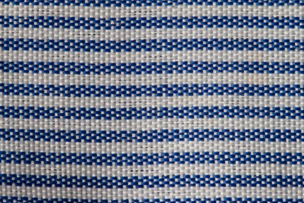 istock blue and white stripes fabric for background and texture. knitted pattern 690528922