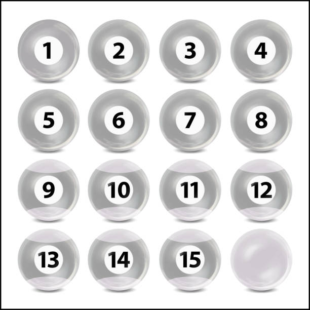 istock Billiard Or Lottery Number Balls Set Vector. Black And White Balls Isolated. Bingo Balls Set With Numbers. Realistic Vector. Lotto Concept 690536190