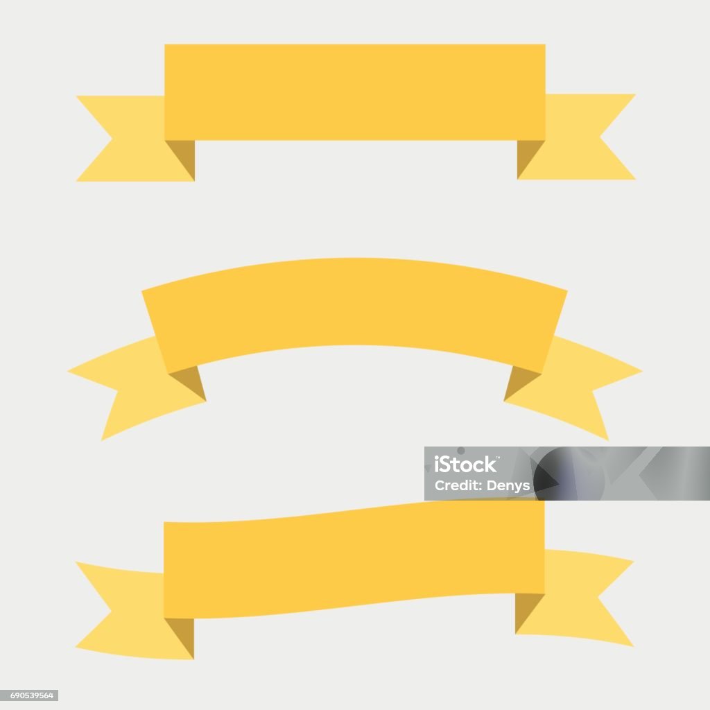 Yellow Ribbons Pattern Yellow Ribbons Pack Template Stock Illustration - Download Image Now ...