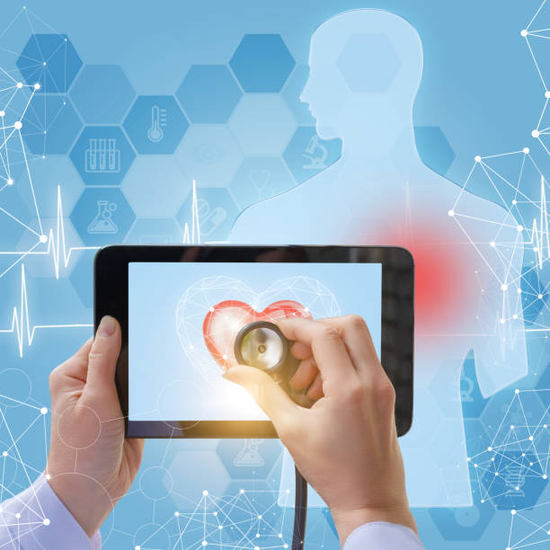 istock Doctor listens to the heart. 690539570