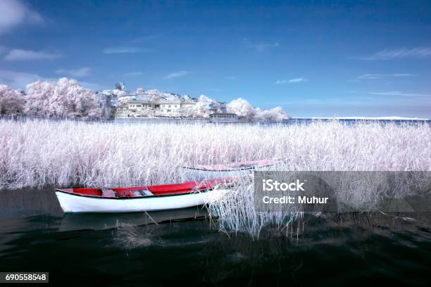 Infrared Photo Streets And Area In The Turkey City Stock Photo - Download Image Now