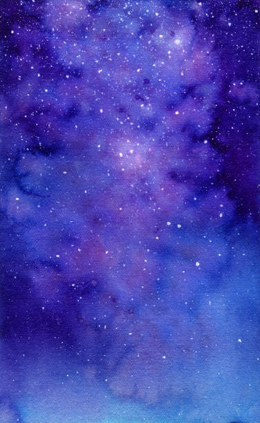 галактика, акварея иллюстрация - backgrounds multi colored water mystery stock illustrations