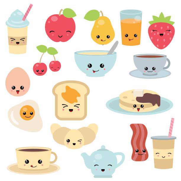 74,609 Kawaii Food Illustrations & Clip Art - iStock | Kawaii junk food, Cartoon  food