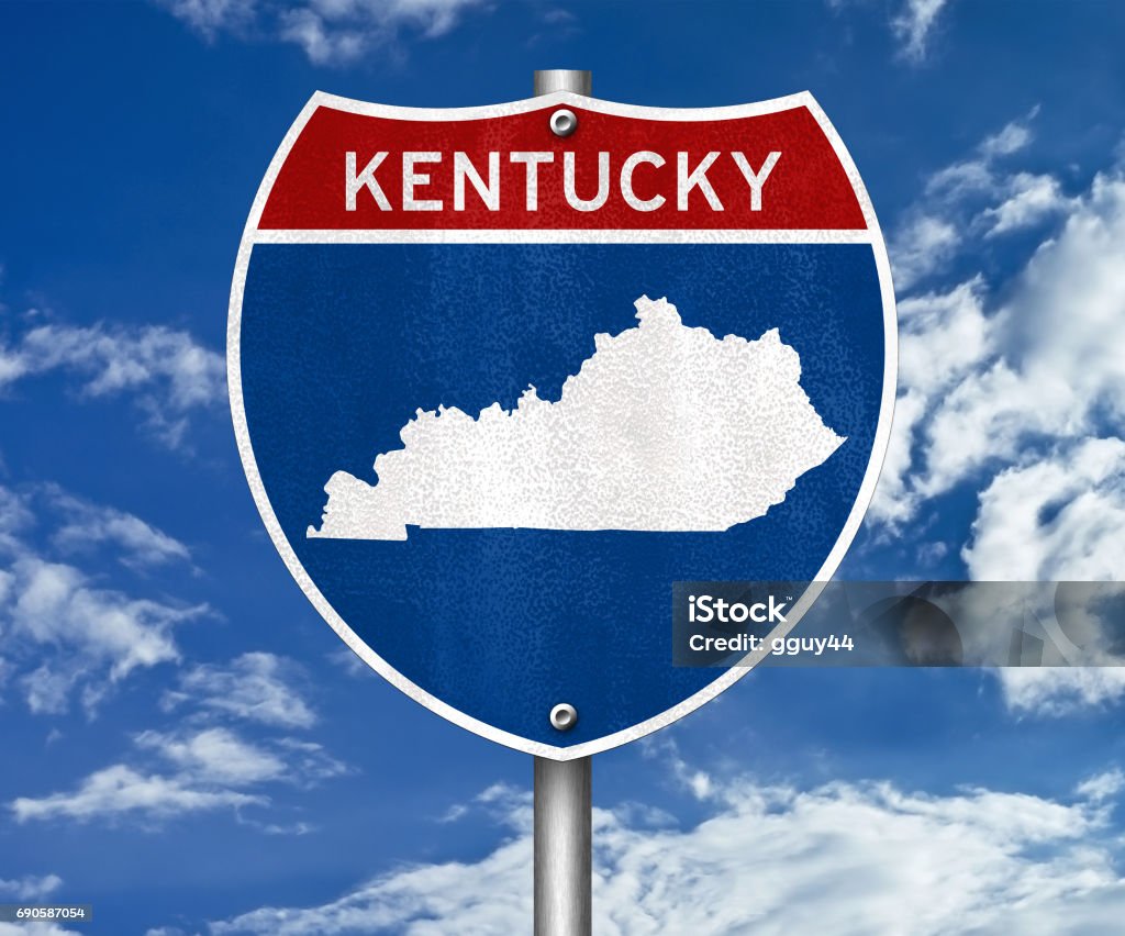 Kentucky state map Kentucky Stock Photo