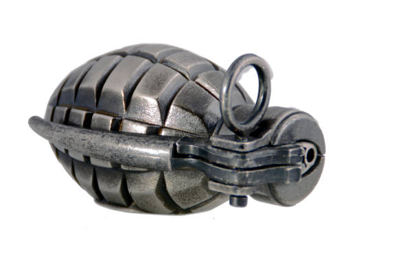 isolated grenade - lighter - addiction ammunition weapon army imagens e fotografias de stock