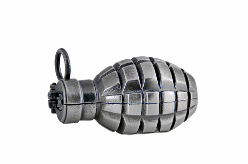 Isolated grenade - lighter
