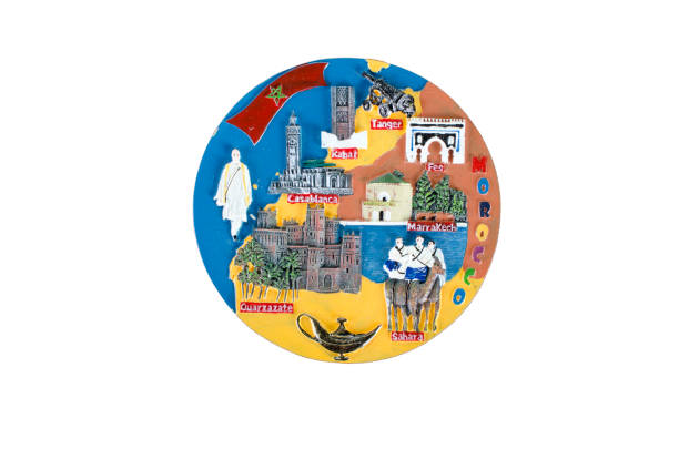 istock Decorative plates on the wall from around the world 690597942