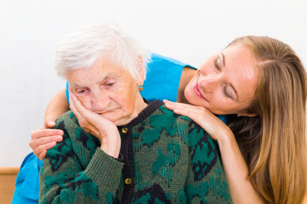 istock Elderly woman and young doctor 690610822