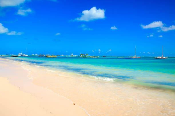 istock Boats on the ocean in Punta Cana 690611166