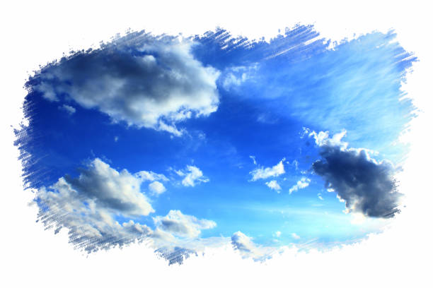istock beautiful summer sky in the painted frame 690613924