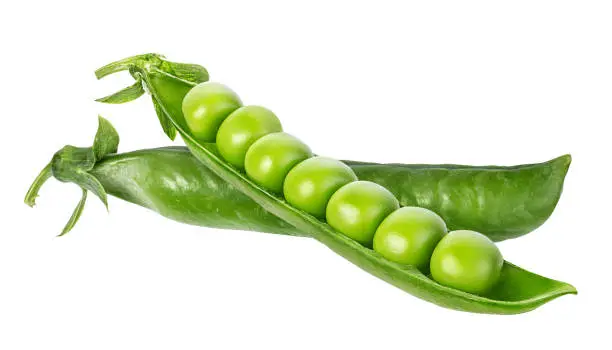 peas isolated on white backgroundpeas isolated on white background