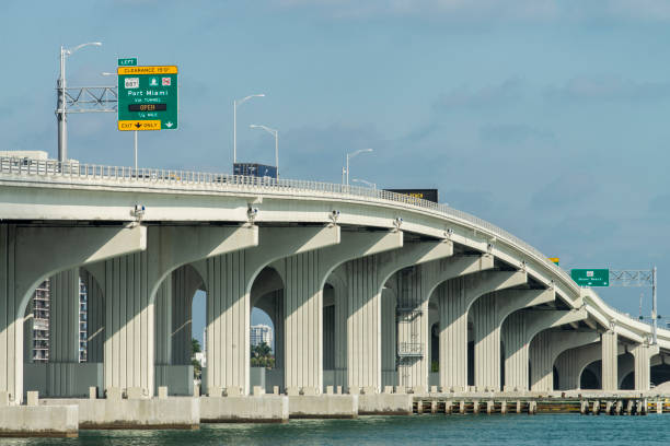 istock The MacArthur Causeway at Miami, Florida, USA. 690617596