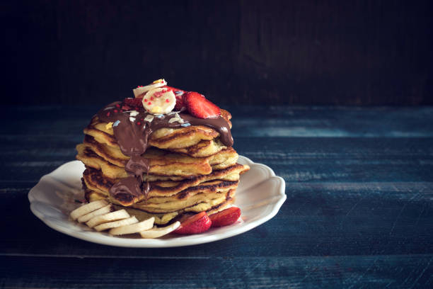istock Sweet homemade pancakes 690620242