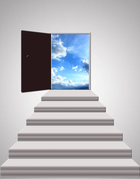 istock stairs leading to the light sky 690620828