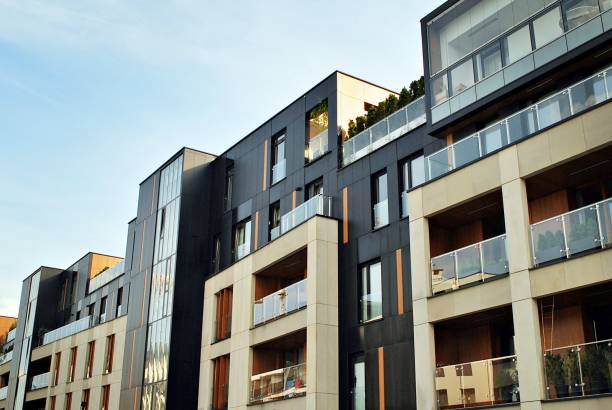 istock Modern apartment buildings exteriors 690623922