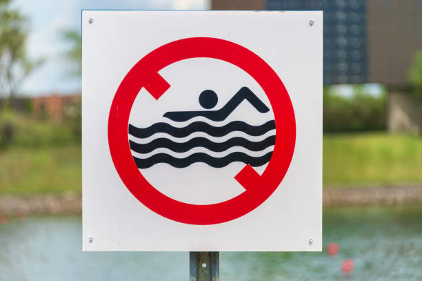 istock Danger - no swimming Sign in Canada 690630386