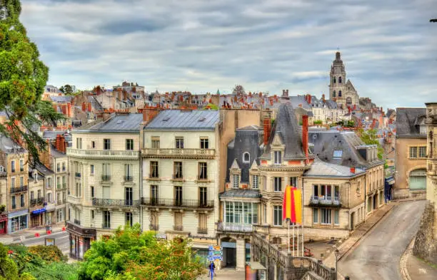 View of the old town of Blois - France, the Loire Valley
