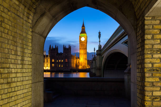 istock Big Ben and westminster bridge in London 690635808
