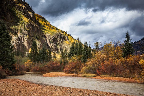 istock Red Mountain Creek - Colorado in Autumn 690639288