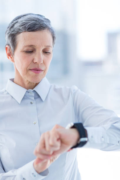 istock A businesswoman using her smartwatch 690651512
