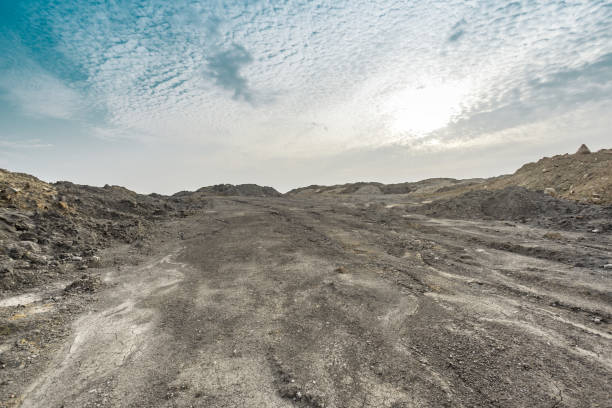 área deserta com sem plantas - lama solo - fotografias e filmes do acervo