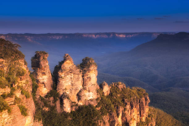istock Three sister rock, Blue mountain national park, Australia. 690699350
