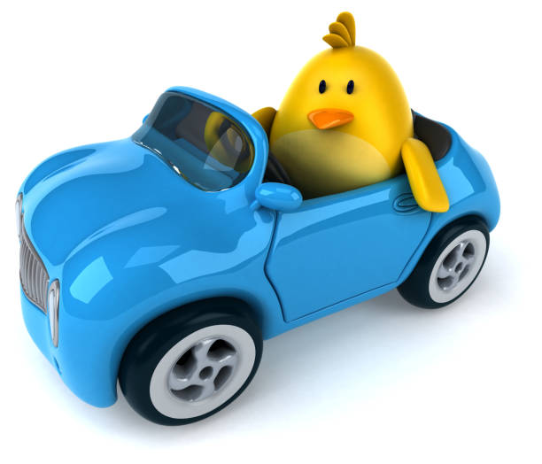 istock Yellow bird in a car 690702892