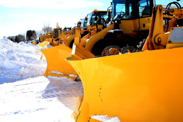 istock Snow removal vehicle is out 690709746