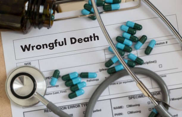 Wrongful Death Doctor talk and  patient medical working at office Wrongful Death Doctor talk and  patient medical working at office death stock pictures, royalty-free photos & images