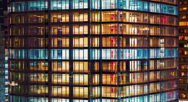 istock Abstract city background at night 690730974