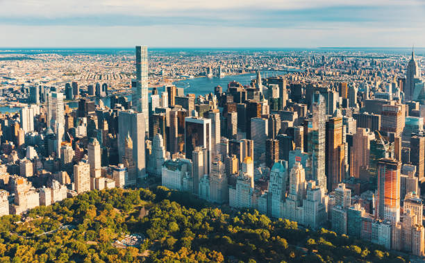 istock Aerial view of Central Park 690731024