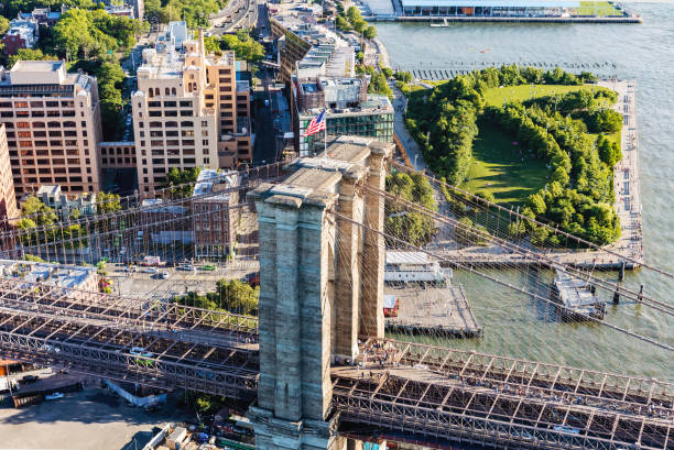 istock Brooklyn Bridge over the East River in New York 690731100