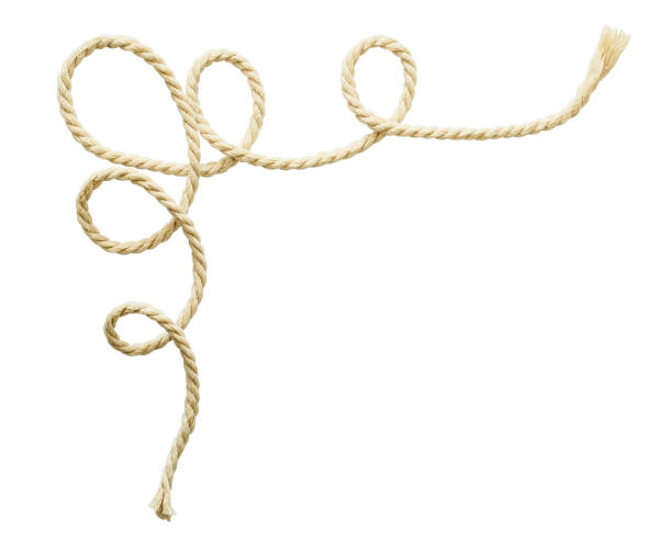 istock Beige cotton rope corner 690737418