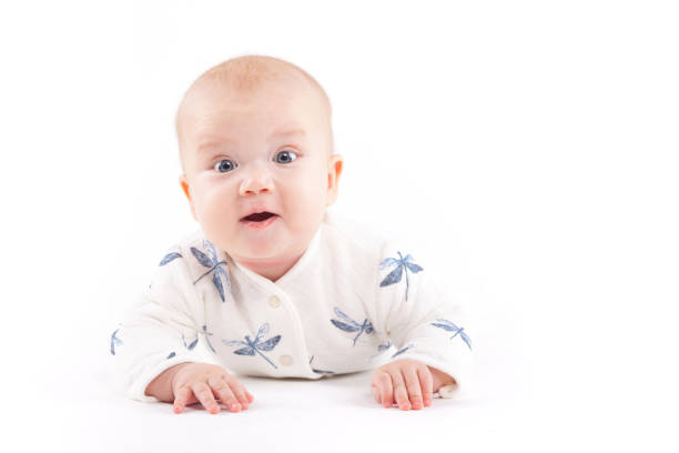 istock cute baby boy in white shirt 690739300