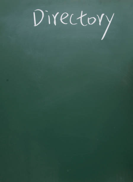 istock directory title handwritten with white chalk on blackboard 690742092