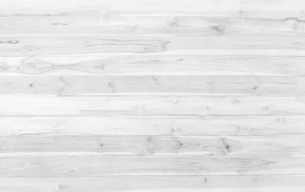 Abstract surface white wood table texture background. Close up of dark rustic wall made of white wood table planks texture. Rustic white wood table texture background empty template for your design.