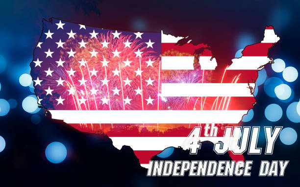 istock Fireworks background for 4th of July Independense Day. 690764172