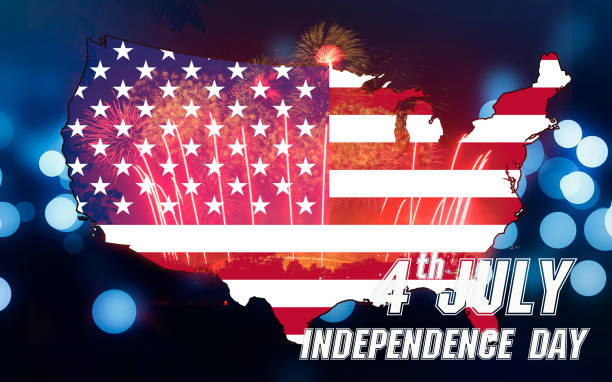 istock Fireworks background for 4th of July Independense Day. 690766540