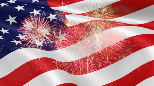 istock Fireworks background for 4th of July Independense Day. 690769740