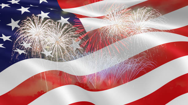 istock Fireworks background for 4th of July Independense Day. 690772716
