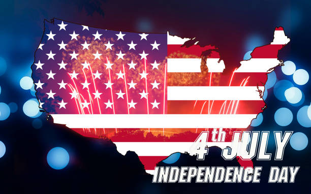 istock Fireworks background for 4th of July Independense Day. 690777818