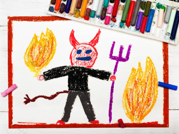 Devil Drawing Colorful 1,100+ Devil Tail Drawings Stock Photos, Pictures & Royalty-Free Images ...