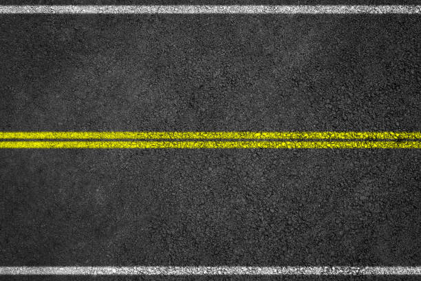 istock Asphalt road background with line marking 690796894