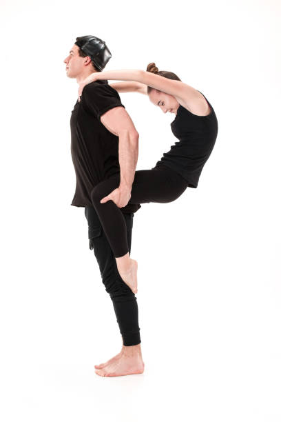 istock The letter P formed by Gymnast bodies 690807464